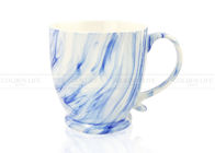 490ml Custom Coffee Mugs Blue Glazed High Temperature Firing For Water Milk Tea