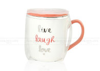 Flamingo Custom Coffee Mugs Unique Pattern Portable Gift With Handle