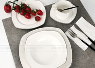 Luxury New Bone Elegant Dinnerware Sets Custom Rectangular Dinnerware Sets