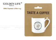 Straight Shape Espresso Coffee Mugs 90mL Capacity AB Grade D5.2xH5.4cm Size
