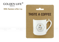 Straight Shape Espresso Coffee Mugs 90mL Capacity AB Grade D5.2xH5.4cm Size