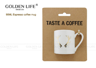 Espresso Decorative Coffee Mugs D5.2xH5.4cm Size High Temperature Color Glaze