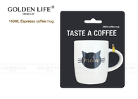 140cc Insulated Coffee Mugs , Custom Coffee Mugs With Crazy Cat Lady Design