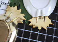 Ceramic Pineapple Leaf Shape Jewelry Dish Household Decoration Plate Porcelain