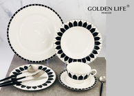 20-Piece Kitchen Dinnerware Set, Plates, Dishes, Bowls, Service for 4, Modern Elegance