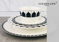 20-Piece Kitchen Dinnerware Set, Plates, Dishes, Bowls, Service for 4, Modern Elegance