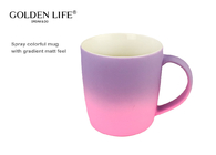 380CC  Pretty Gradient Colours Custom Coffee Mugs For Gift
