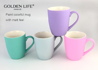 11OZ Matt Color with Green Light Blue Purple Pink Bollet Mug Custom Coffee Mugs