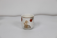 90cc Mug Without Handle Porcelain Coffee Mug with Real Gold Design for House Design