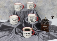 Ceramic/Porcelain Tea/Coffee Mug with Handle retro style 320cc customized design available