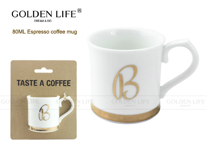 New Bone China Espresso cups with real gold decals
