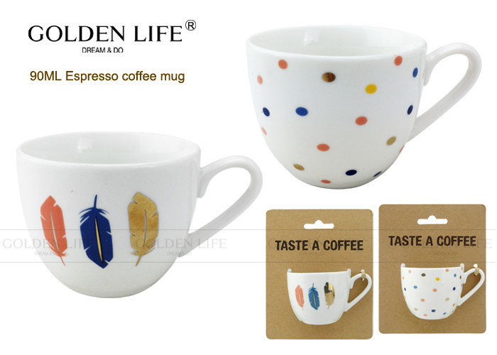 Food Grade Espresso Coffee Mugs Printable With BSCI DISNEY Certification